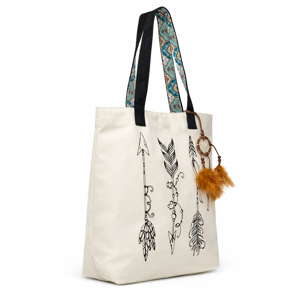 Cream Women Tote Bag - Stylish Eco-Friendly Accessory